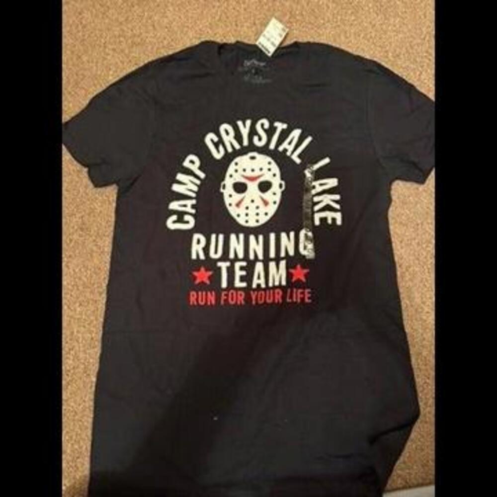 Camp Crystal Lake Running Team - Horror Themed Novelty T-Shirt